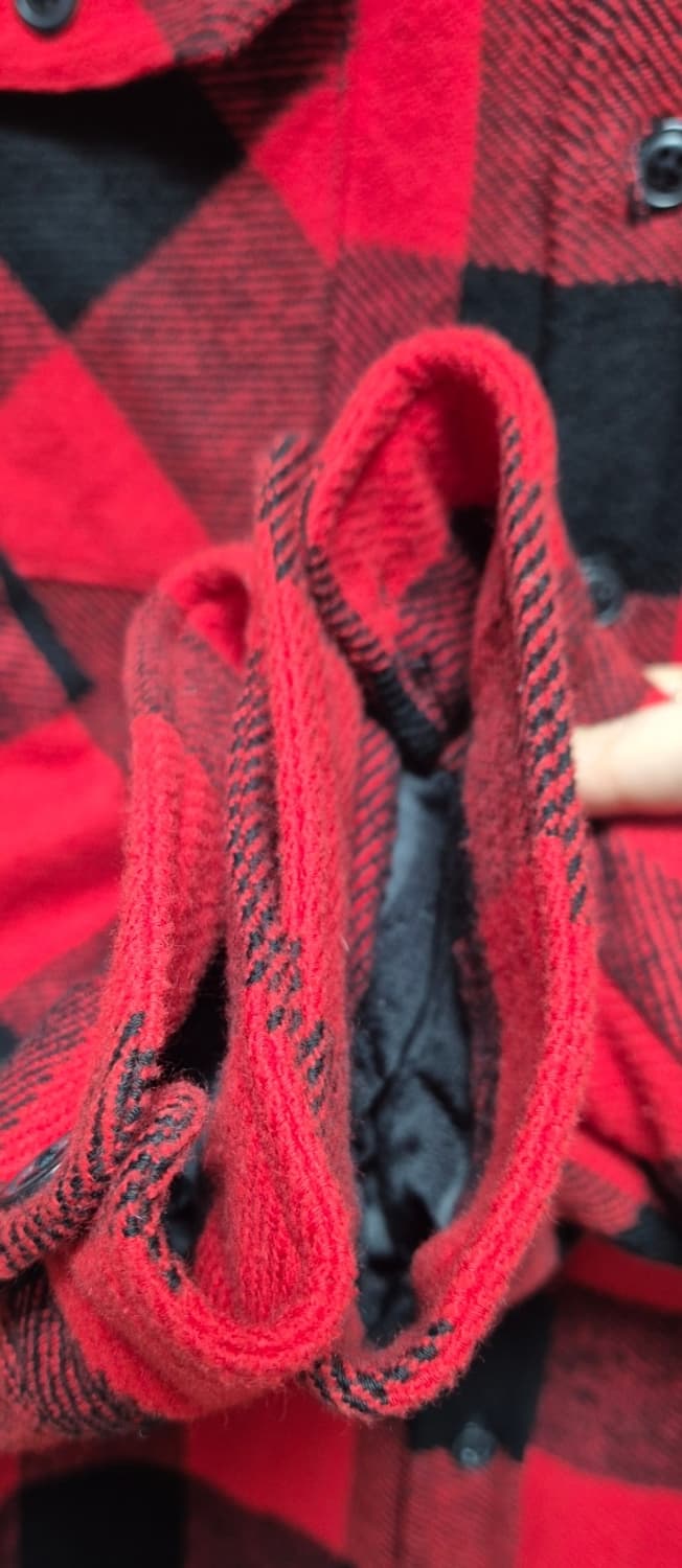 R13 체크 퀼팅코트  상품이미지5