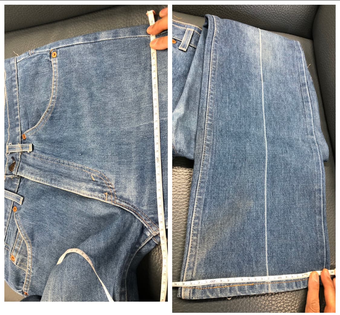 80s 리바이스 오렌지탭 517 부츠컷 USA 허리33 둘레82 상품이미지7
