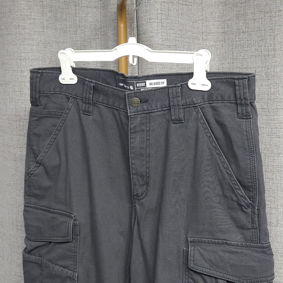 32/32 ) 칼하트 릴렉스드핏 카고 팬츠 그레이 상품이미지3