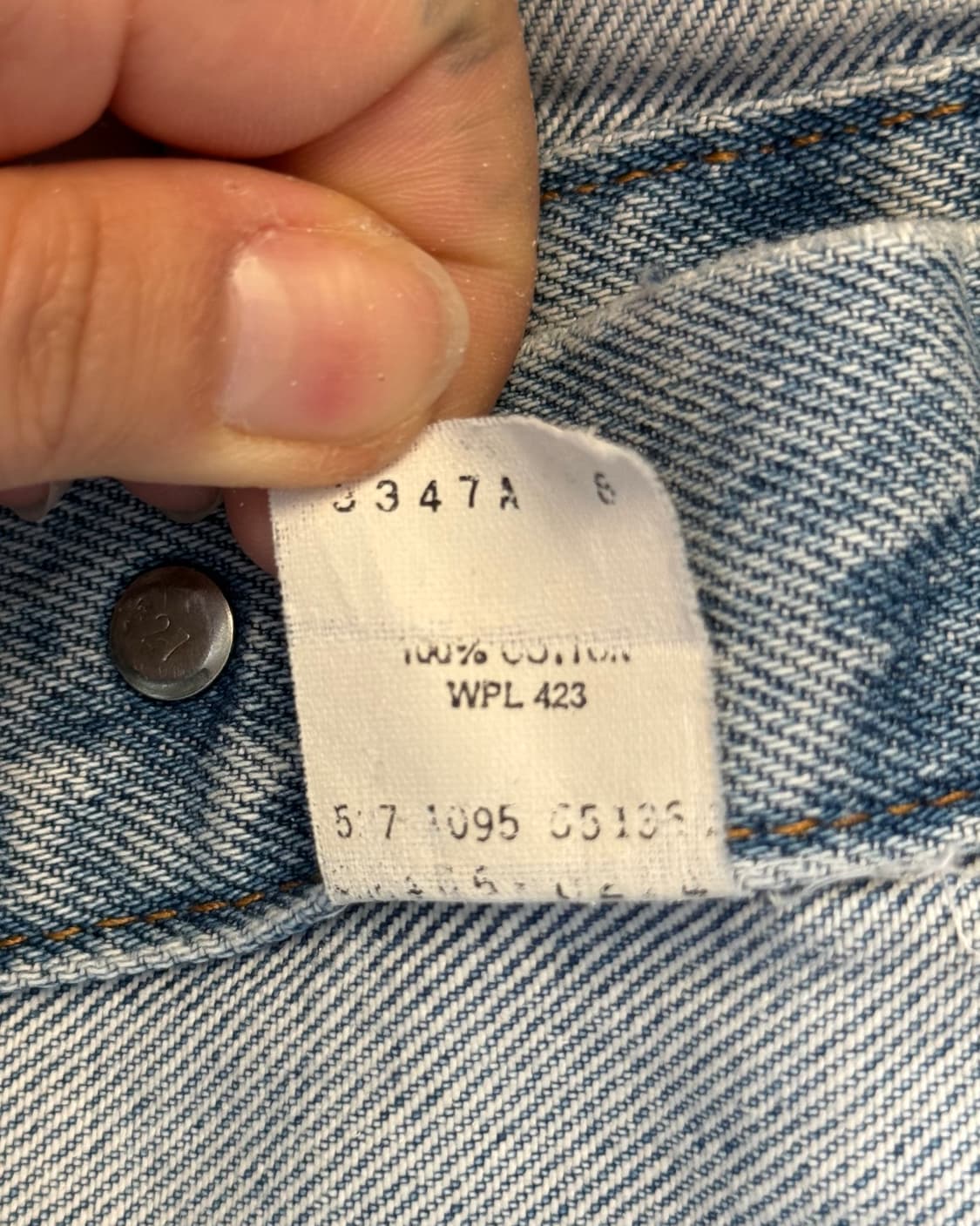 Levi's 90s usa 화이트라벨 데님 트러커 자켓 상품이미지8