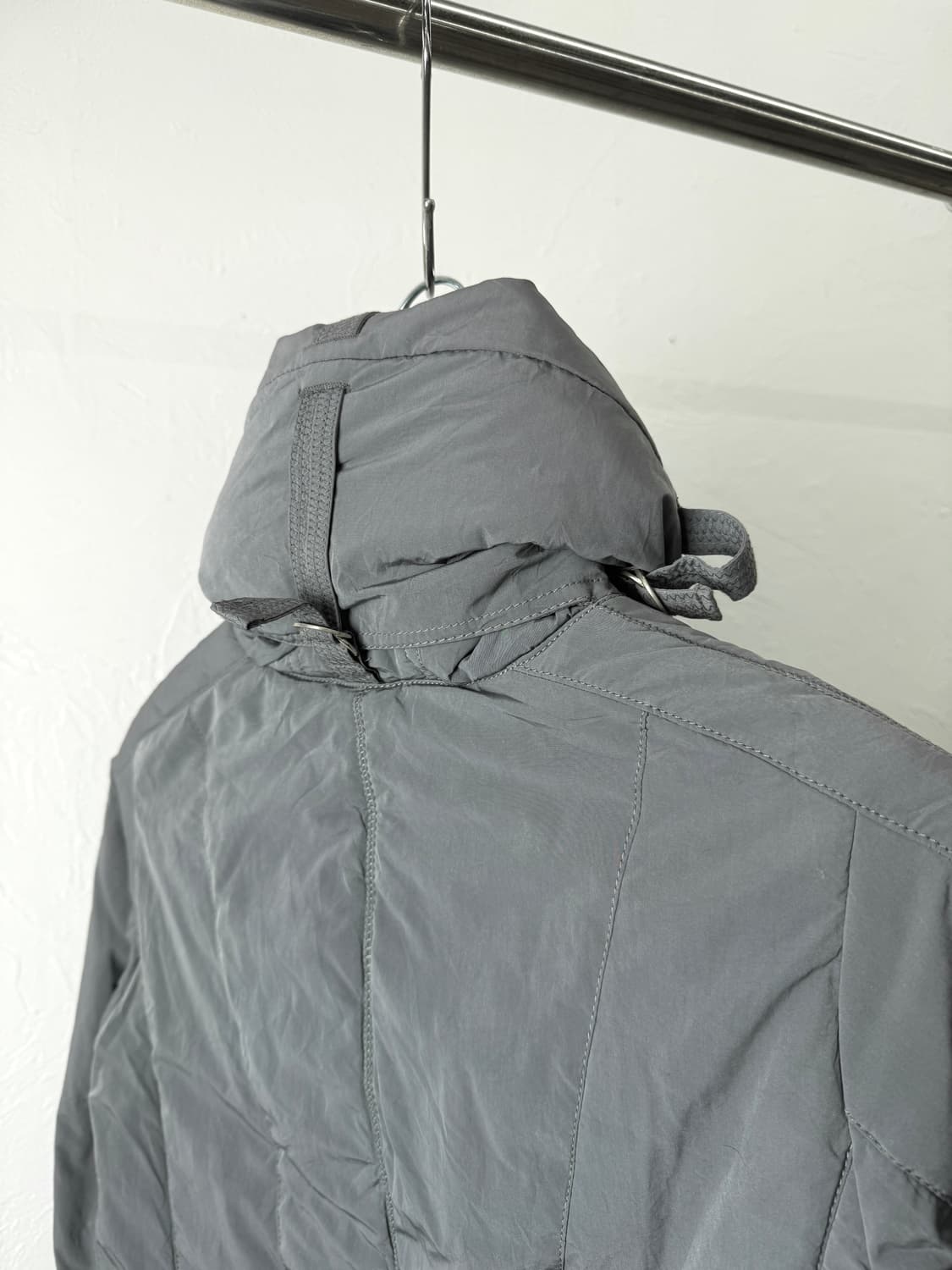 빈티지 아티큘레이티드 하이넥 롱 파카 상품이미지8