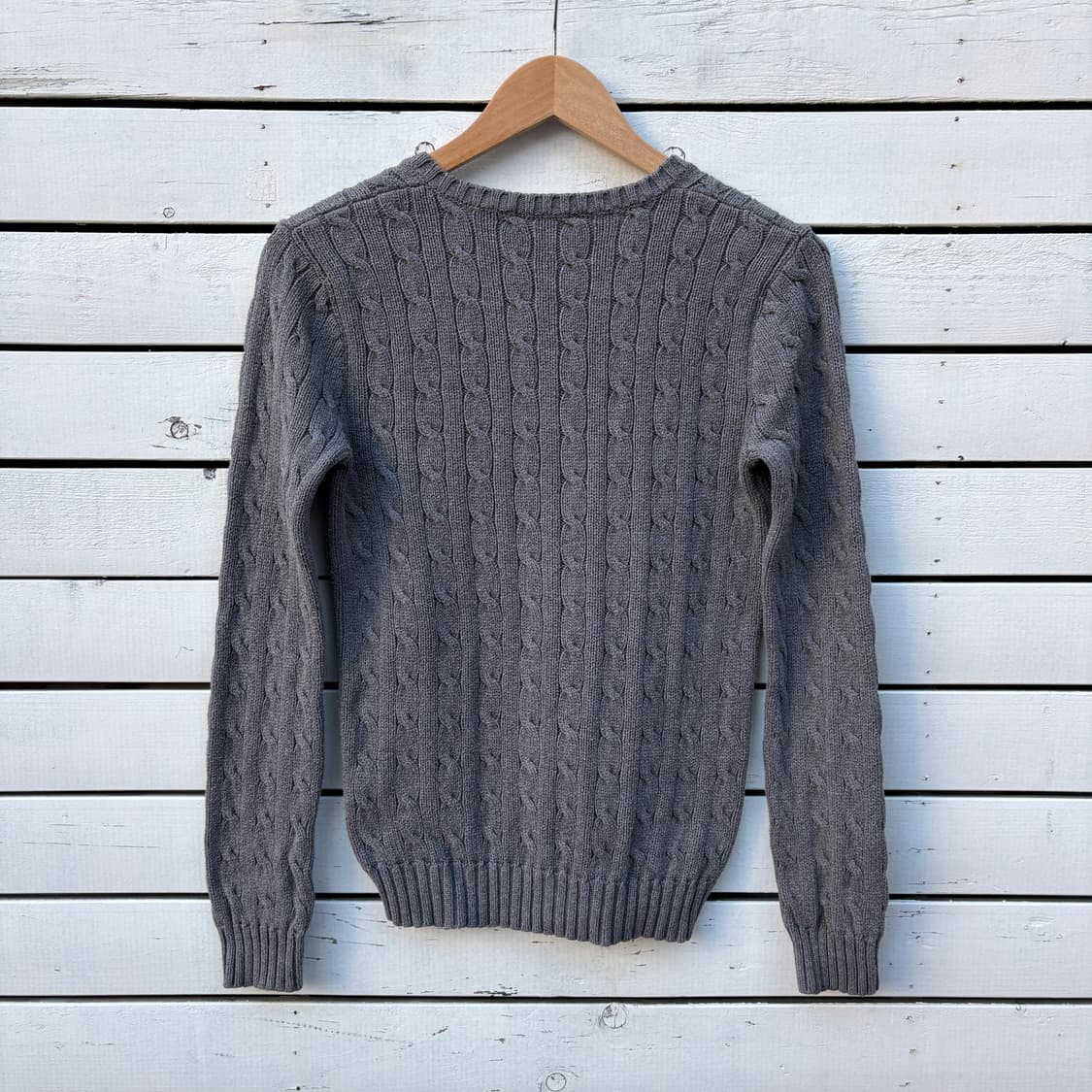 Polo 폴로 케이블 꽈배기 브이넥 니트 상품이미지2