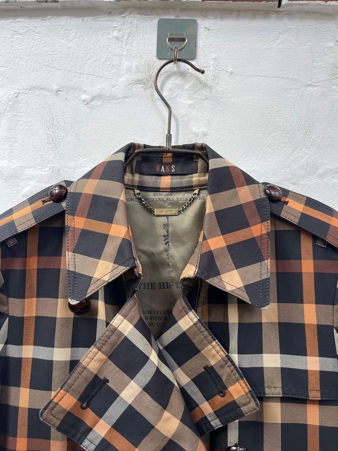 Daks London 체크 코트 상품이미지2