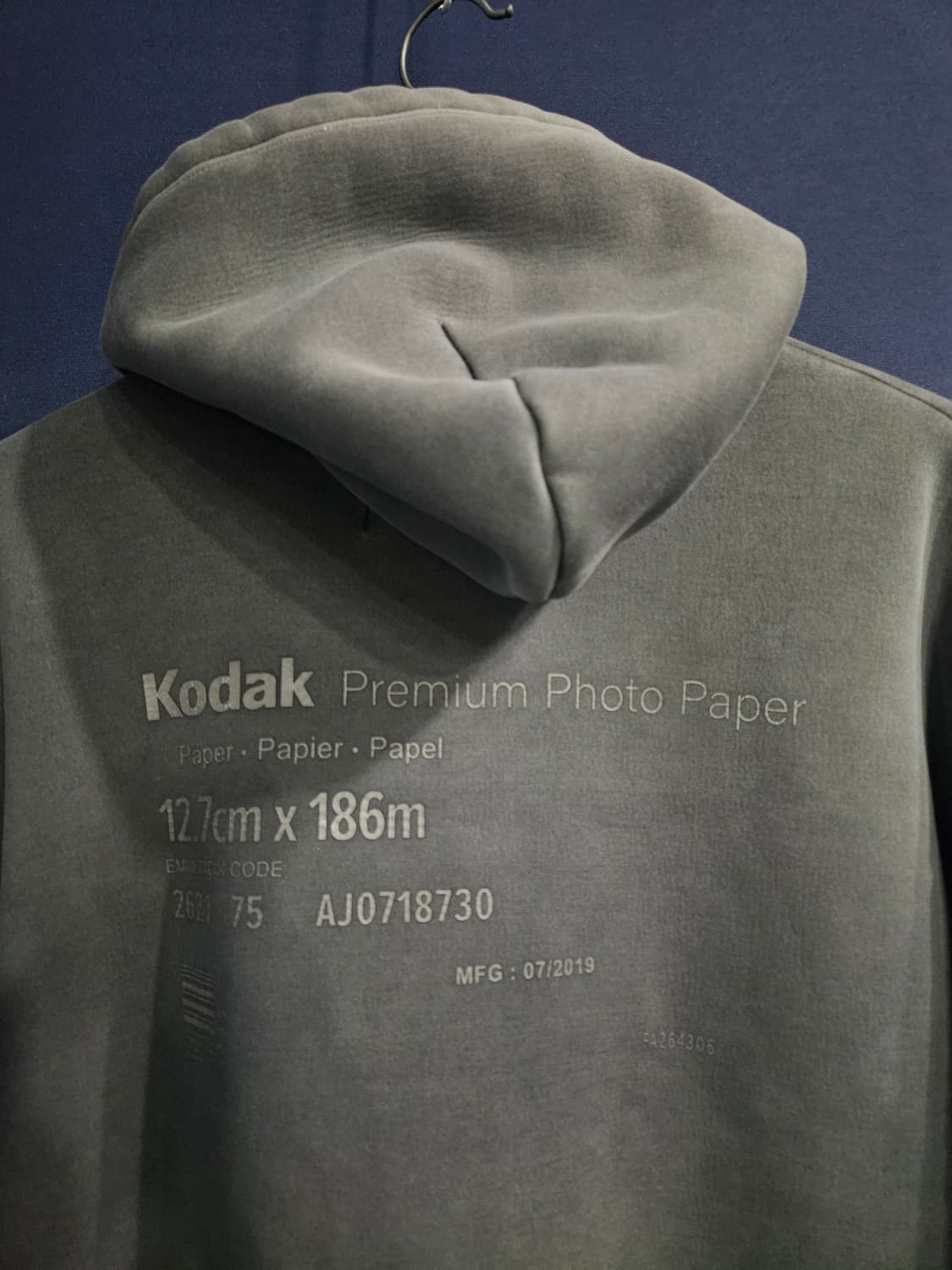 코닥 그레이컬러 남성 세미오버핏 105 후드집업  상품이미지9