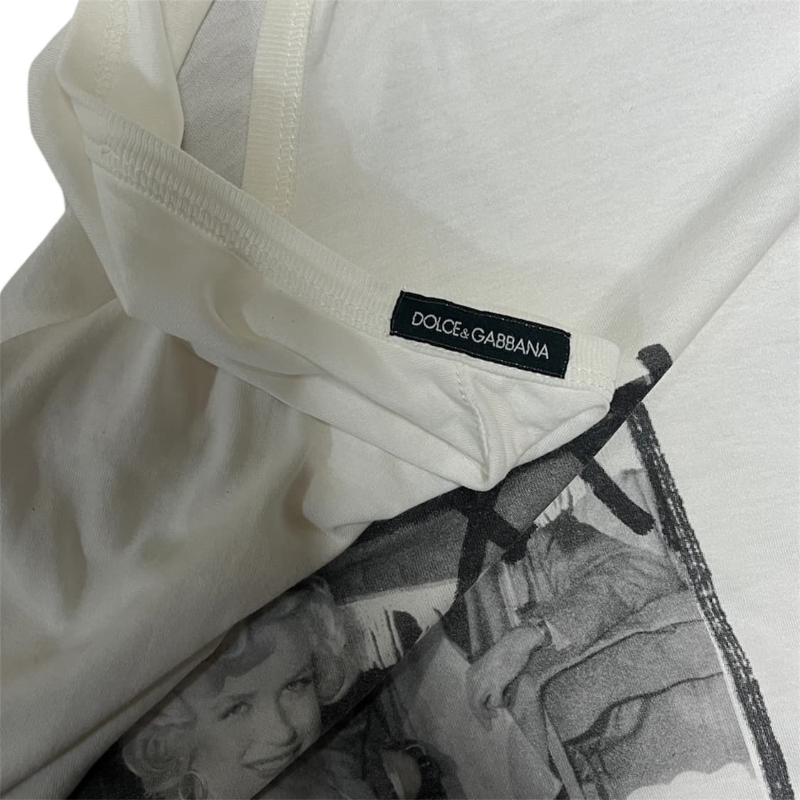 Dolce & Gabbana 마릴린 먼로 브이넥 화이트 상품이미지2