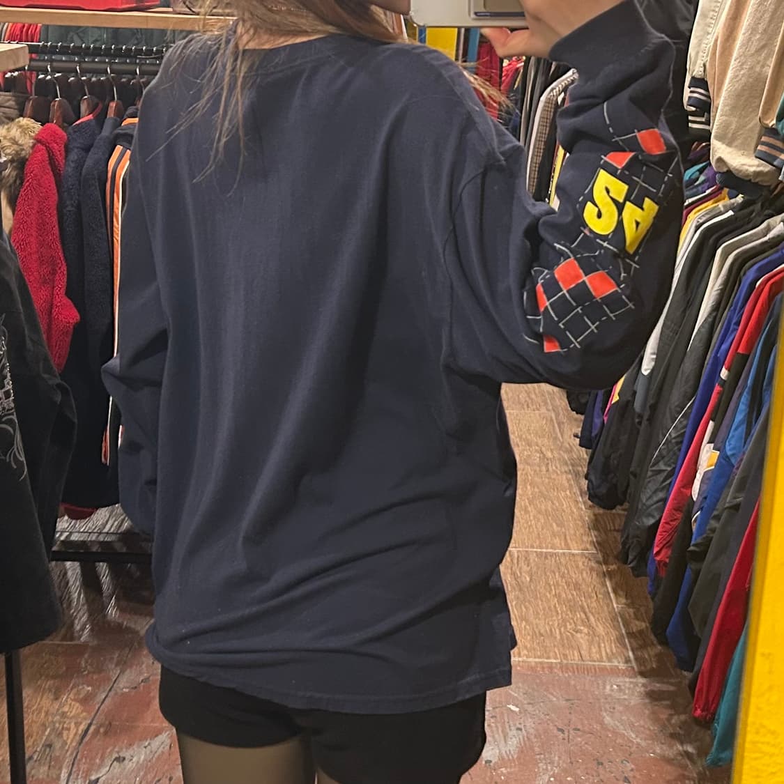 [HI] 나스카 레이싱 그래픽 롱슬리브 네이비 상품이미지5