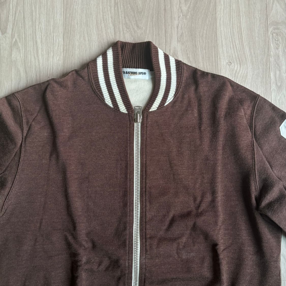 BAPE 저지 바시티 자켓 Brown (Small) 상품이미지2