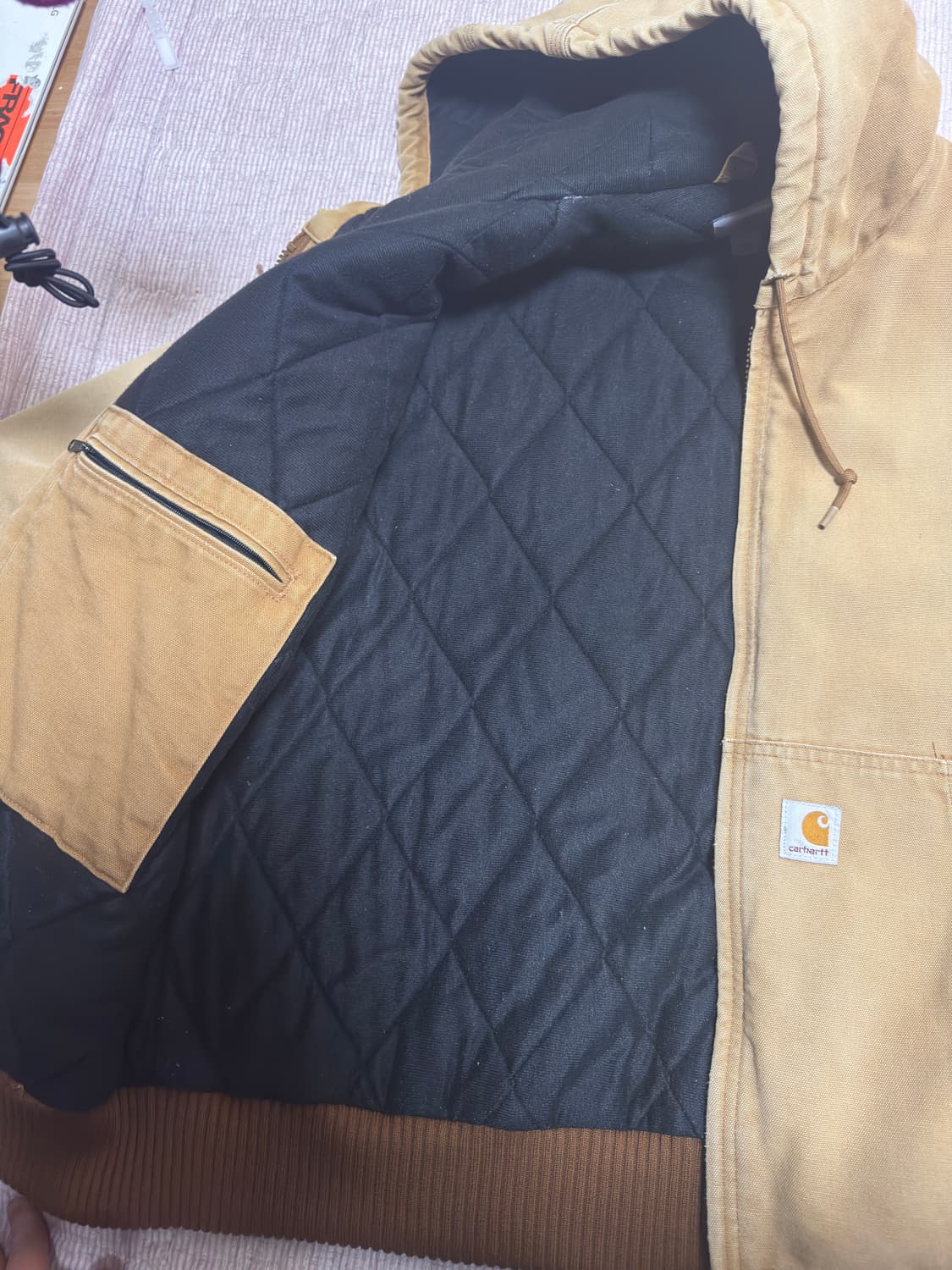 칼하트 액티브 자켓 브라운 L j130 상품이미지4