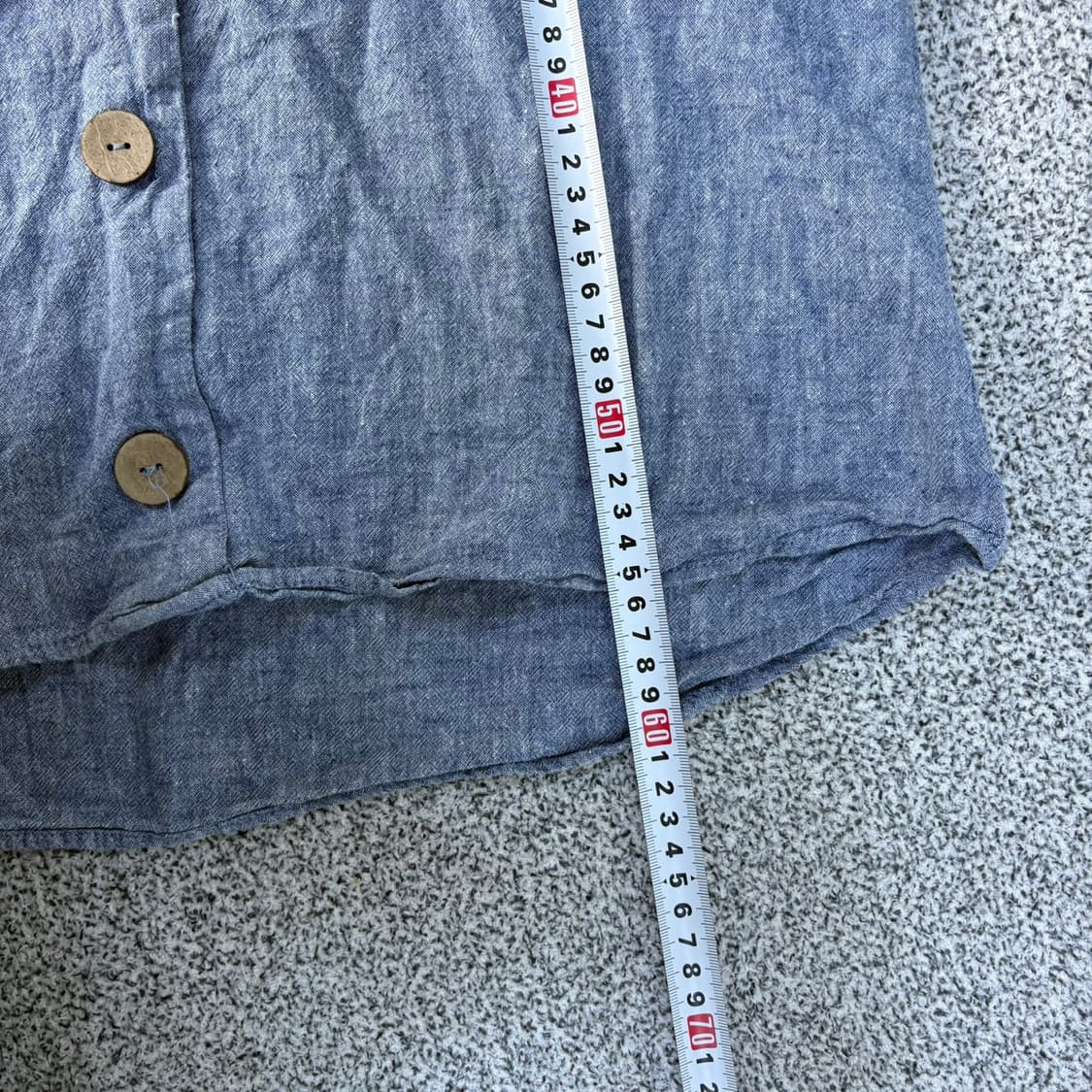 M 자라 린넨 크롭 블라우스 0420J 상품이미지6