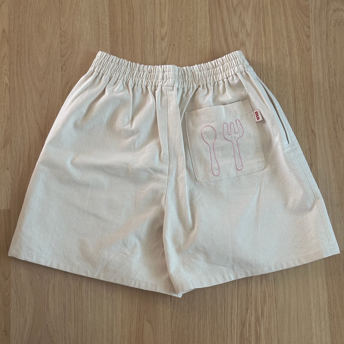 마블링마켓 자수 코튼 쇼츠 상품이미지2