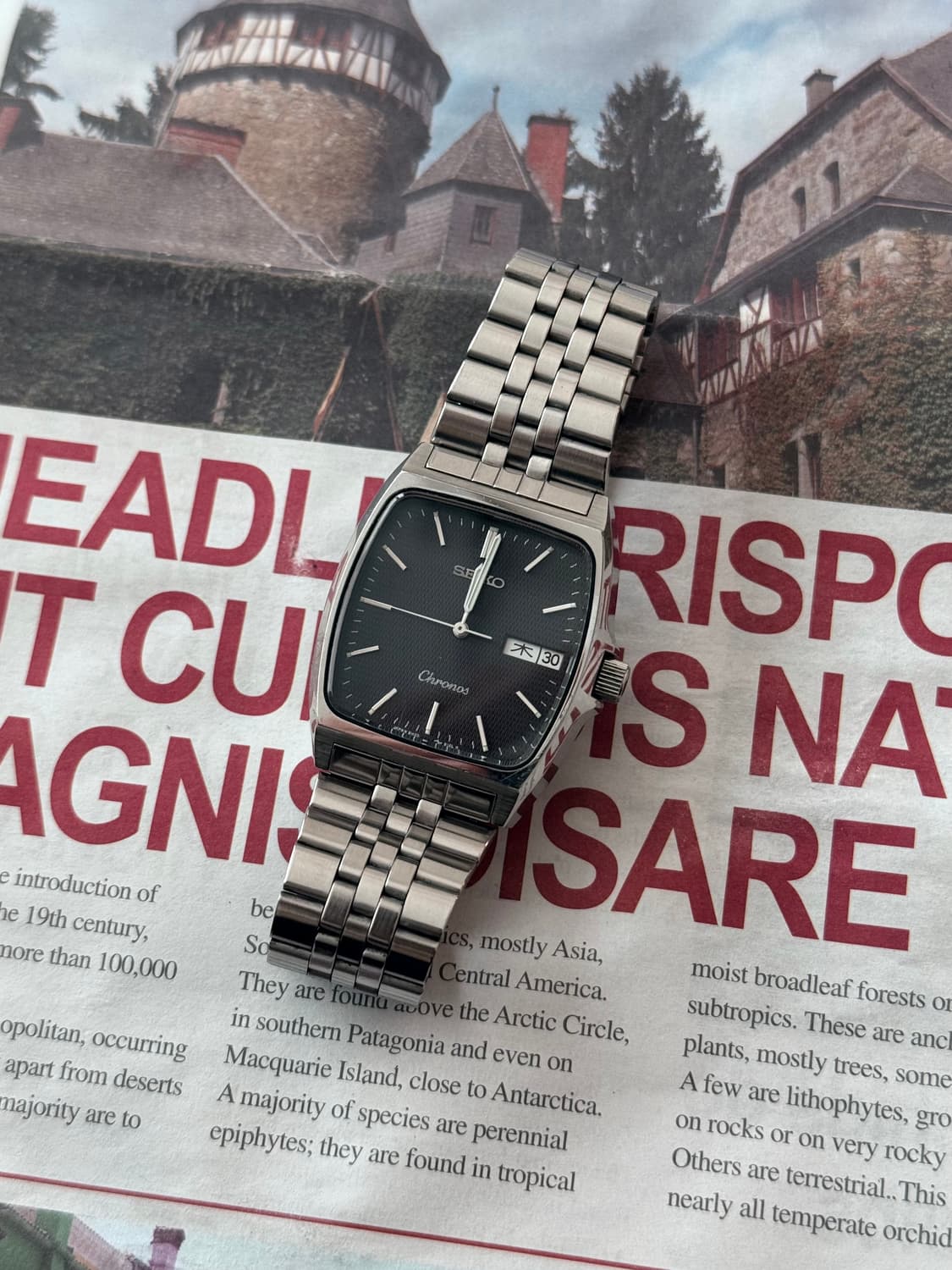 Seiko 세이코 Chronos Square Quartz Day-Date 상품이미지3