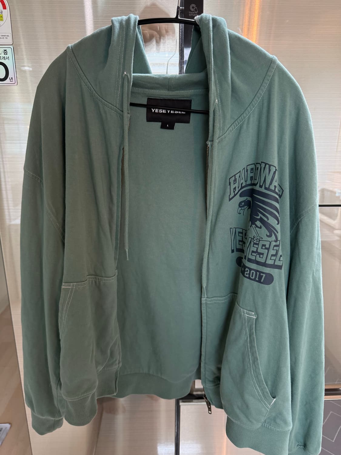 yeseyesee Single Stitch Hoodie Teal 상품이미지1