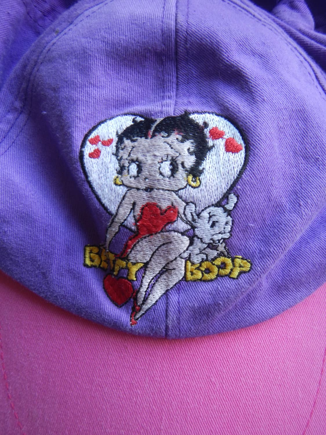 90‘s Vintage Betty Boop Two-Tone Cap 상품이미지4