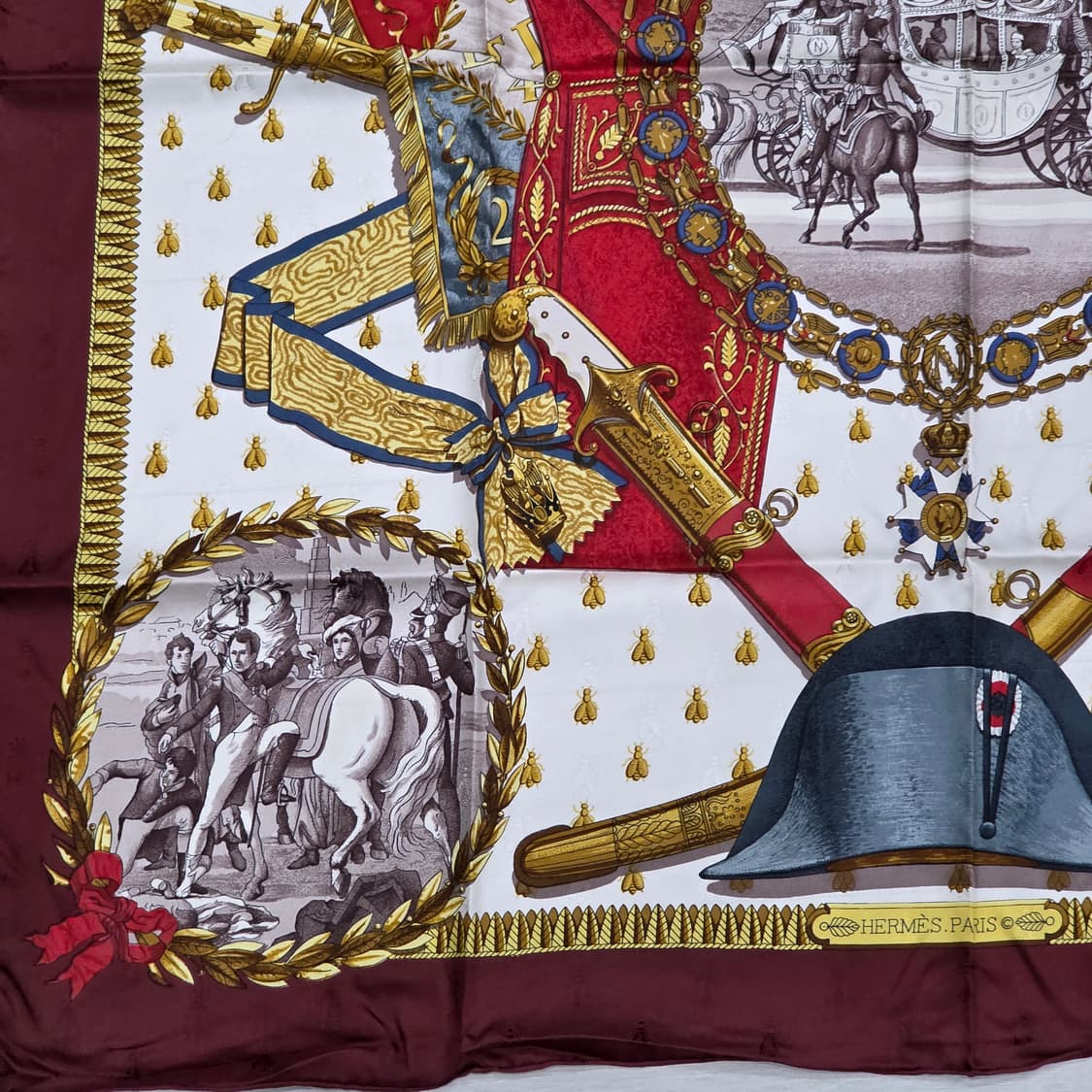 에르메스 까레90 나폴레옹 버건디 상품이미지5