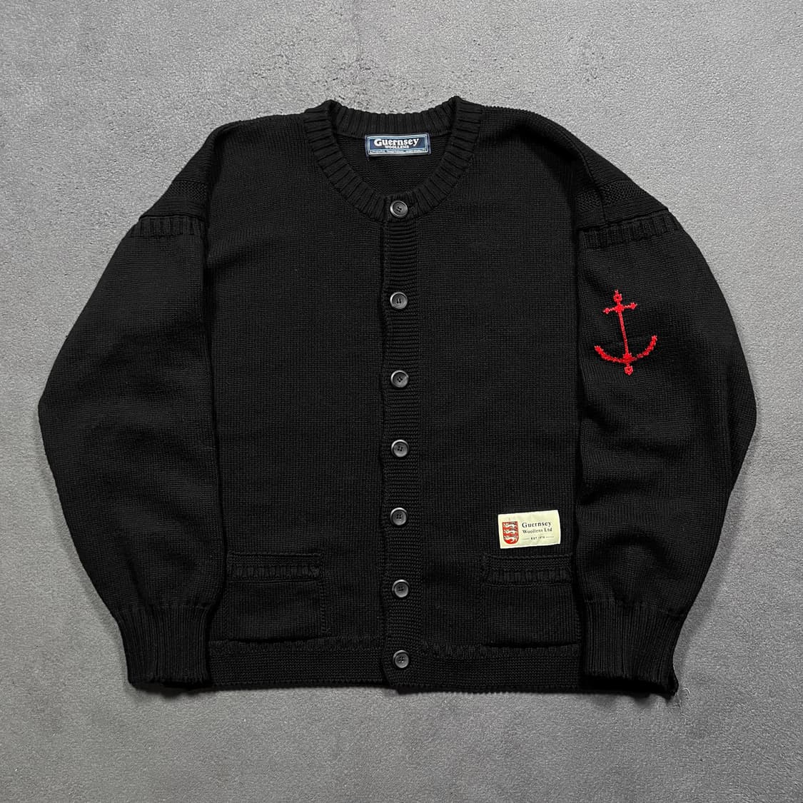 건지 울른스 피셔맨 홀가먼트 니트 가디건 상품이미지1