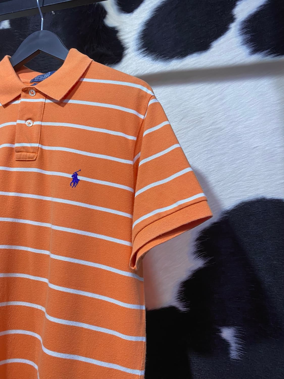 Polo Ralph Lauren 오렌지 화이트 스트라이프 반팔 티셔츠 상품이미지4