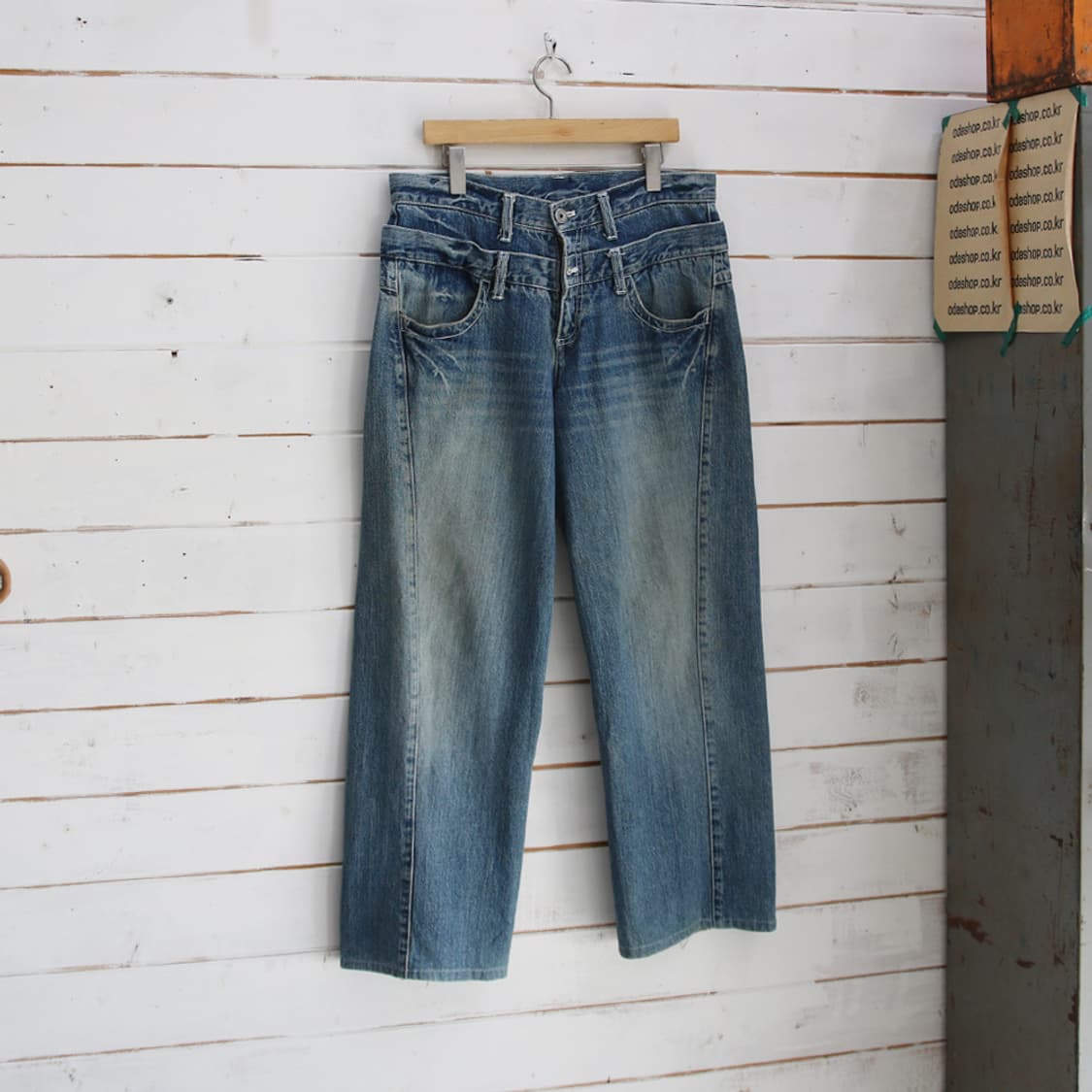 (착용컷) airwalk 데님 팬츠 (남성용 33.5) 상품이미지1