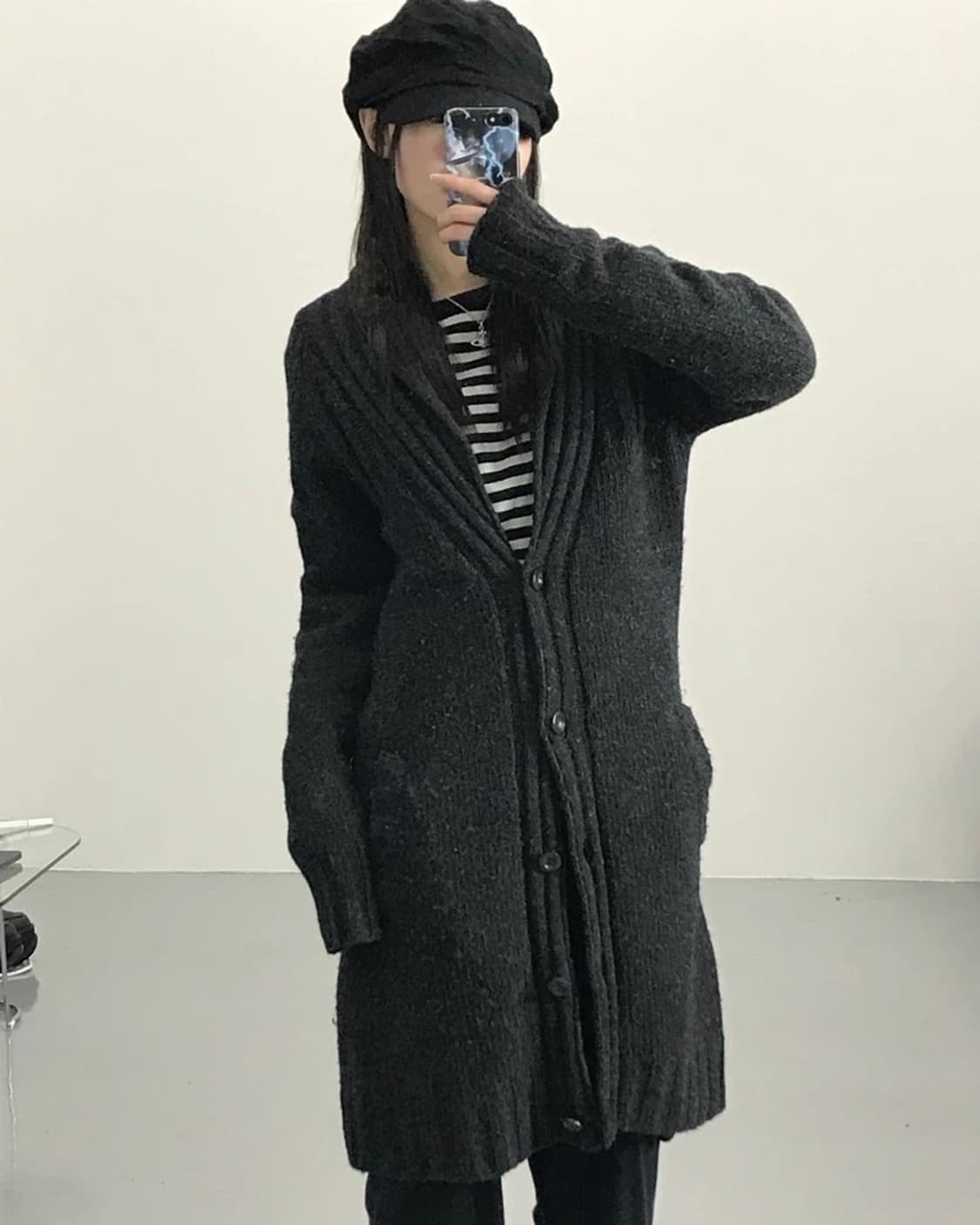 Japanese Wool Long Knit Cardigan 상품이미지2