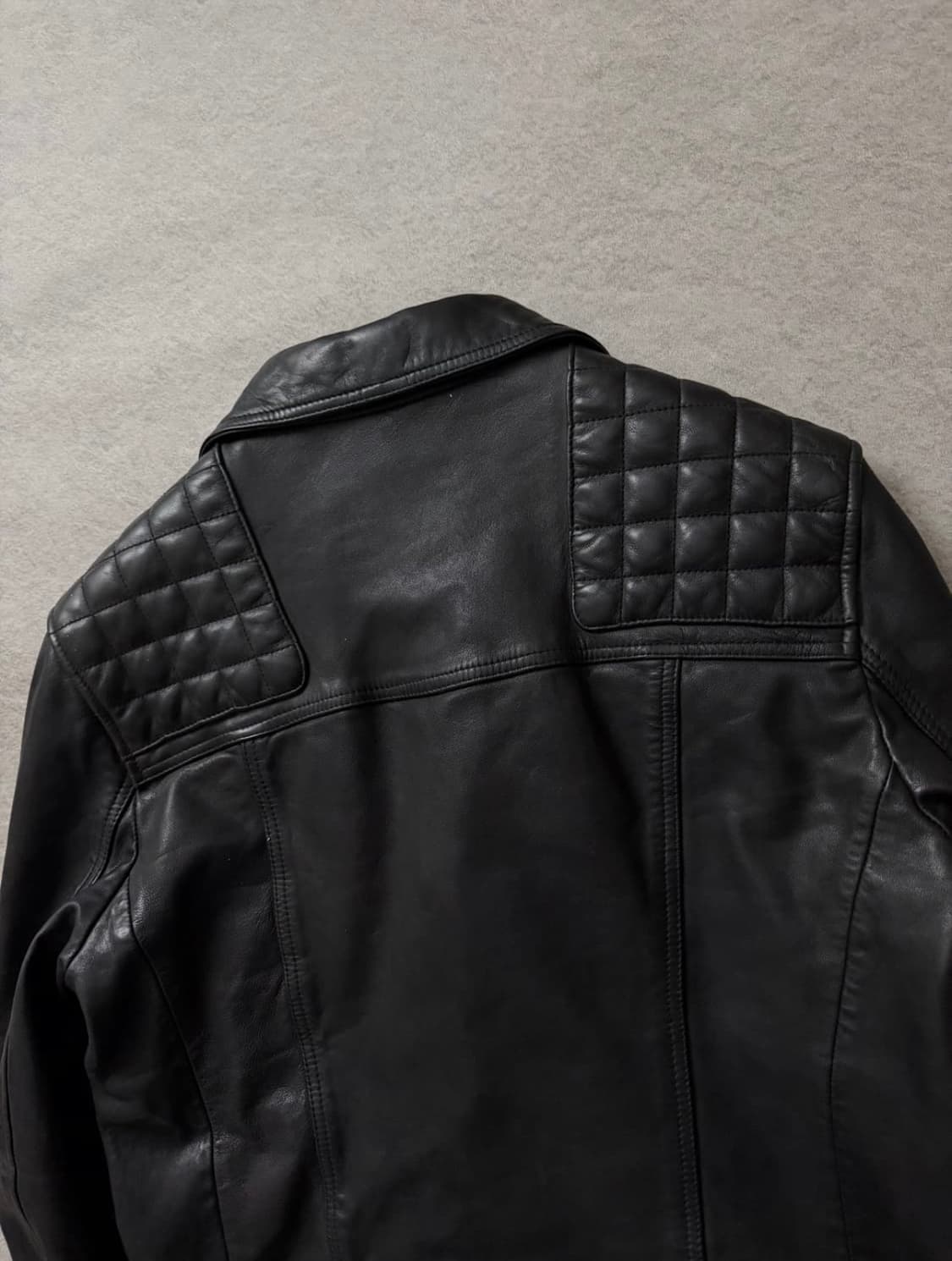 올세인츠콘로이바이커레더자켓 상품이미지4