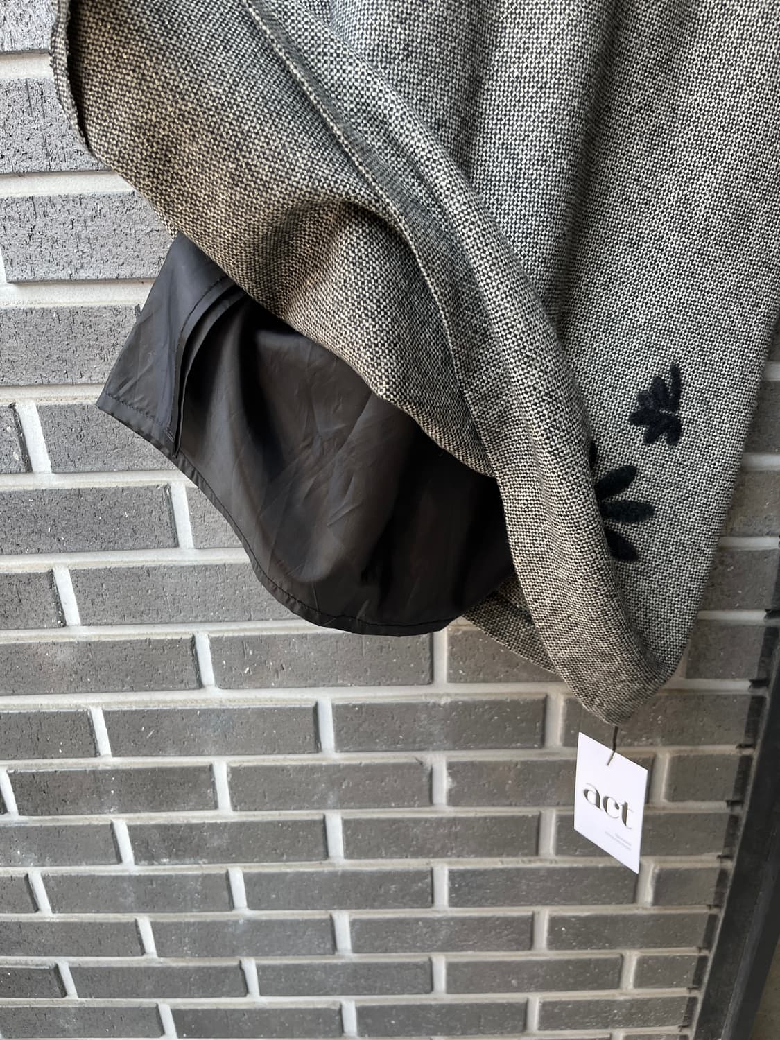 울 트위드 플로럴 스커트 그레이 상품이미지8