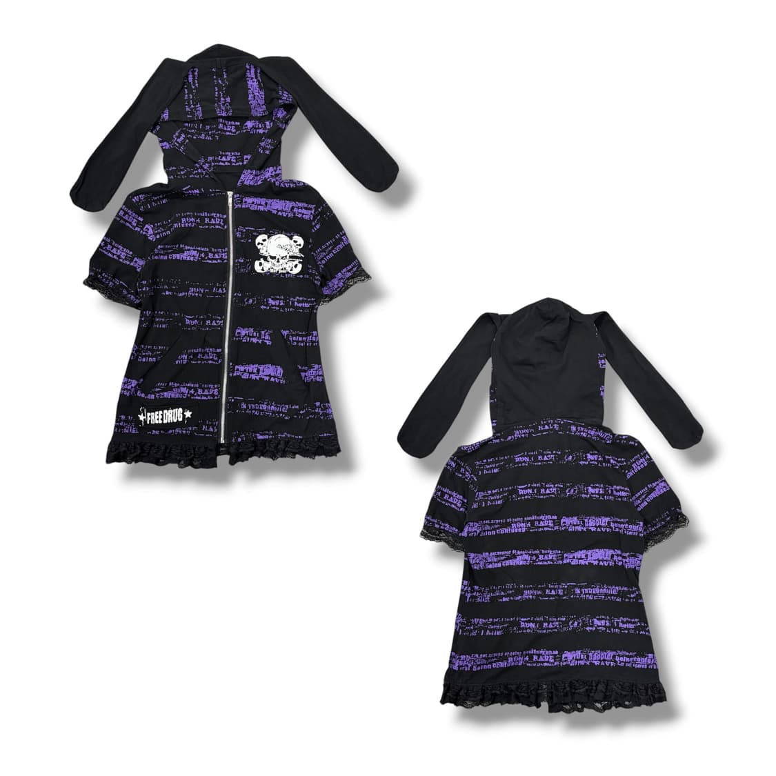 Punk 버니 후드집업 상품이미지2