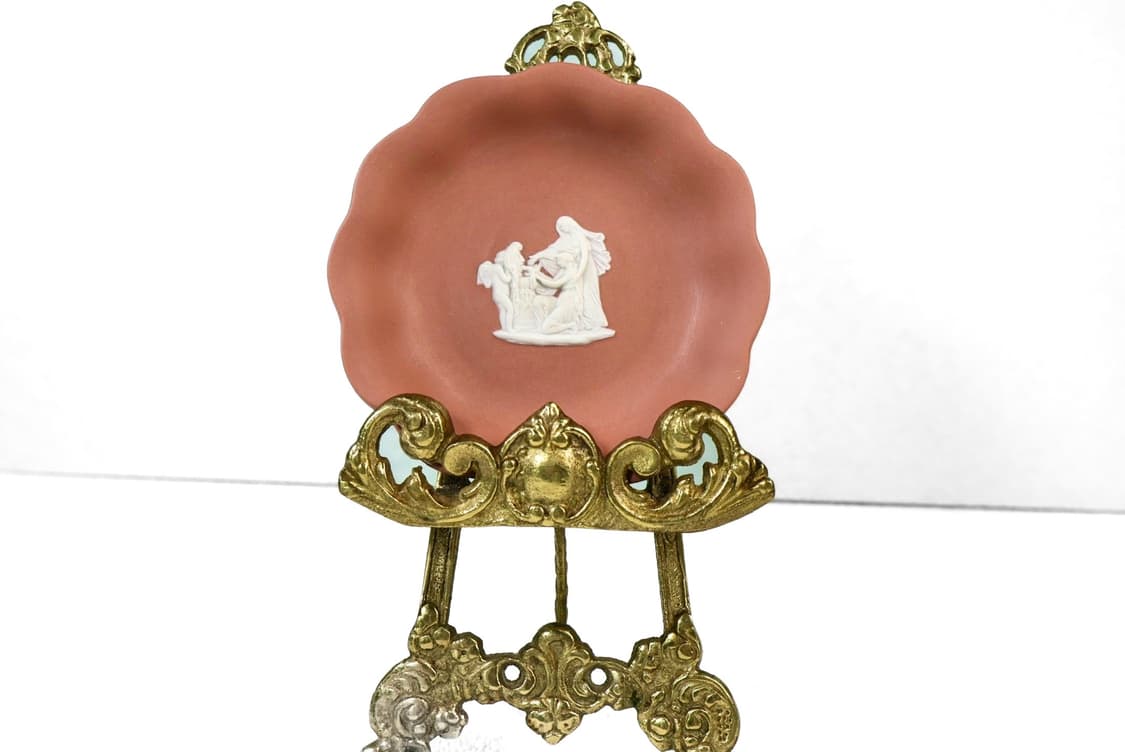 [영국앤틱] 웨지우드 제스퍼웨어 테라코타 물결 핀디쉬_(소) 상품이미지1