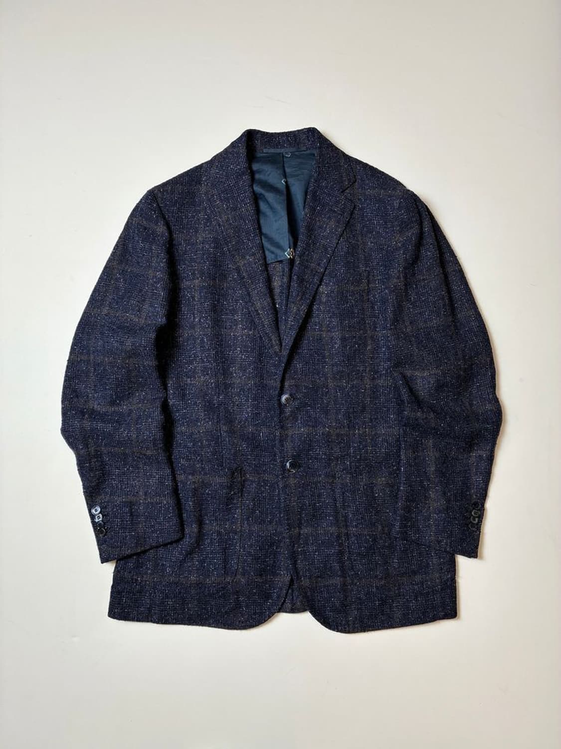 스틸레 라티노 란스미어 린넨 체크 핸드메이드 블레이저 PN8281 상품이미지1