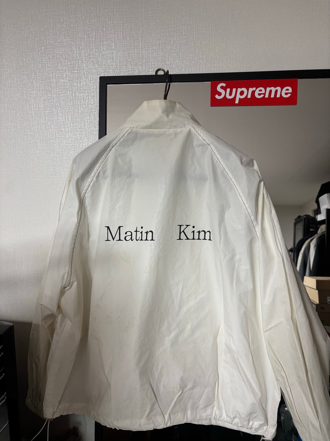 마땡킴 아이보리 바람막이 상품이미지1