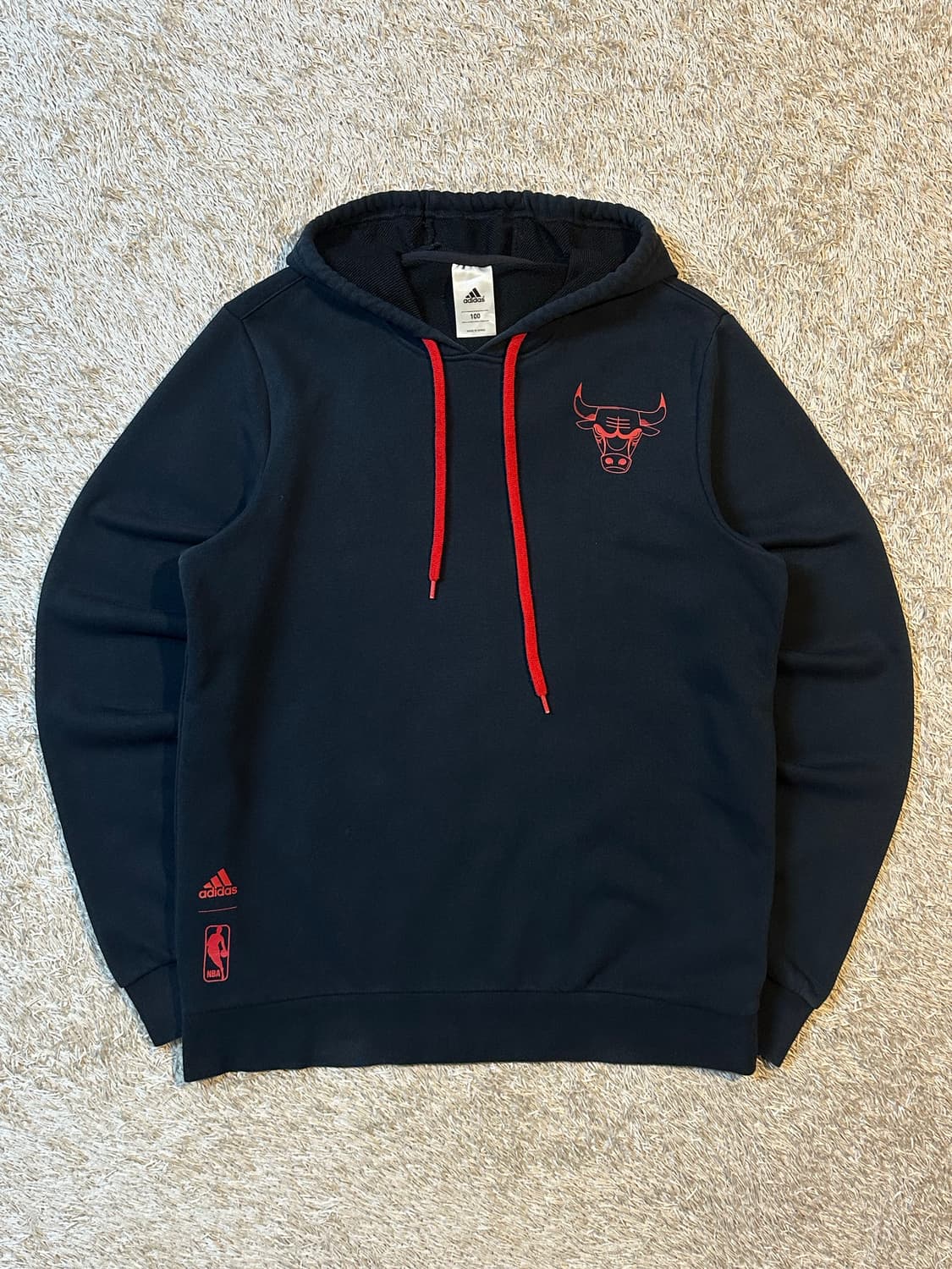 아디다스 X NBA 시카고 불스 후드티 블랙 상품이미지1