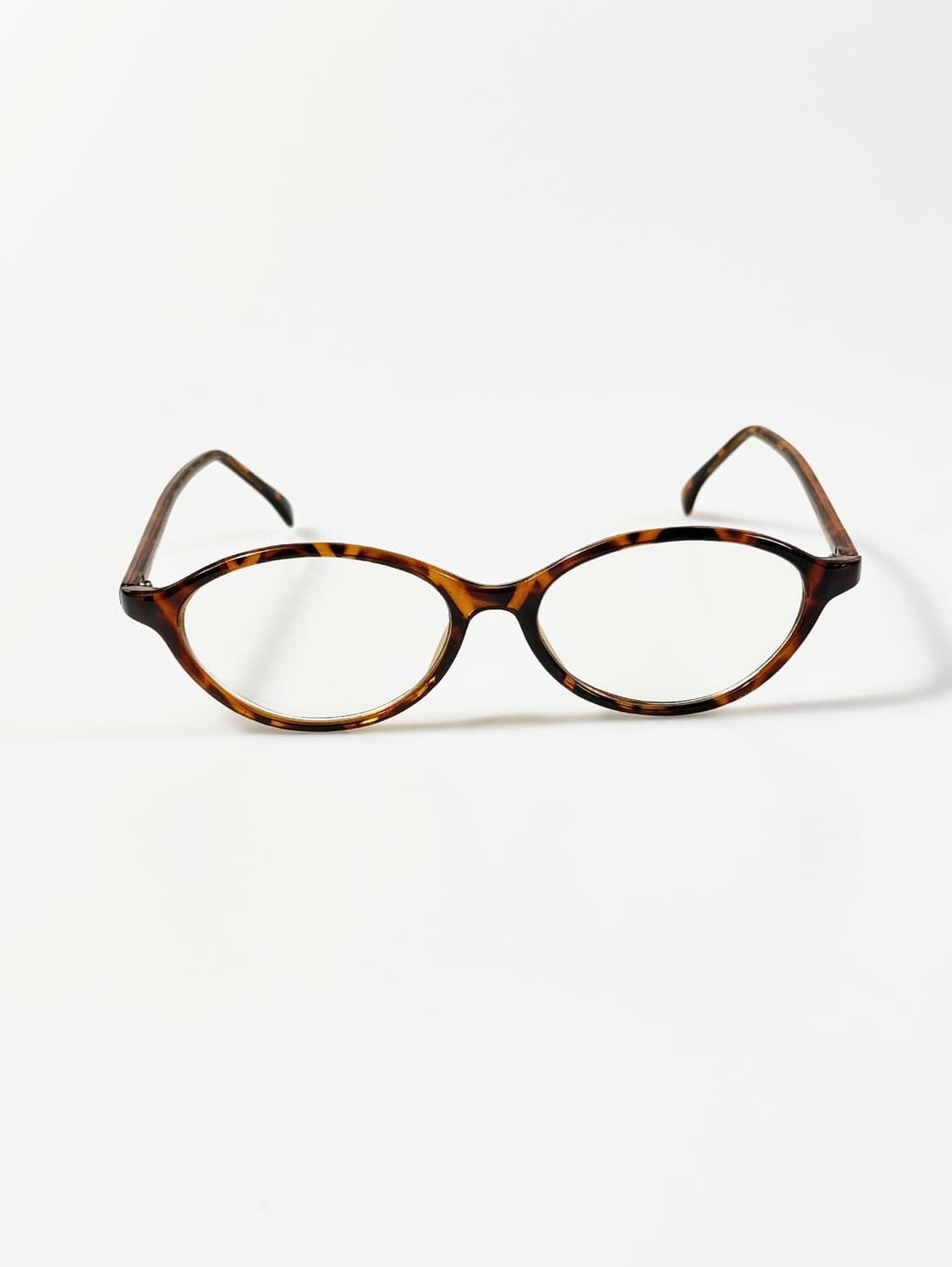 토터스쉘 오벌 뿔테 프레임 오버사이즈 빈티지 안경 상품이미지2
