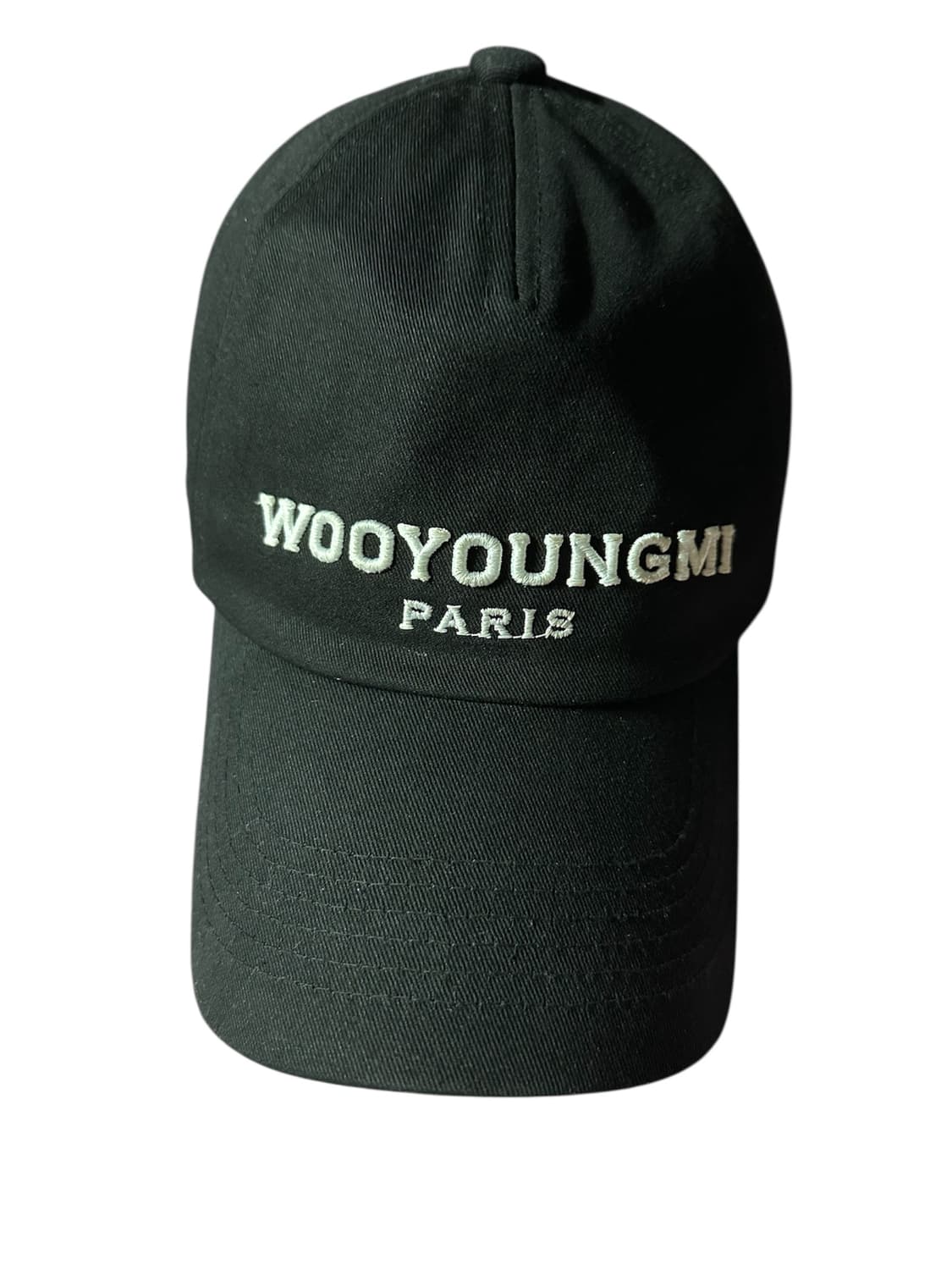 우영미 25ss 자수 볼캡 블랙 상품이미지1