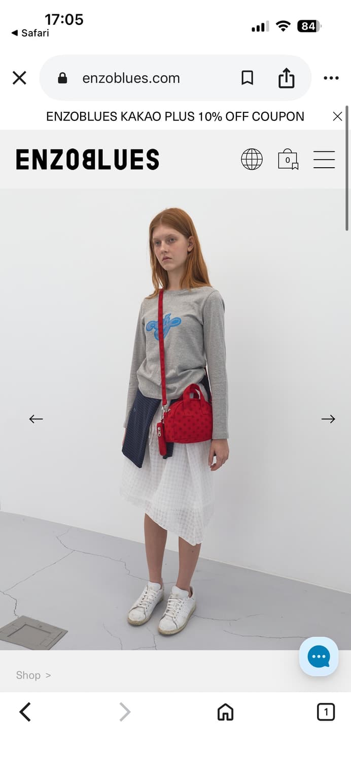 엔조블루스 도트 크로스백 상품이미지1