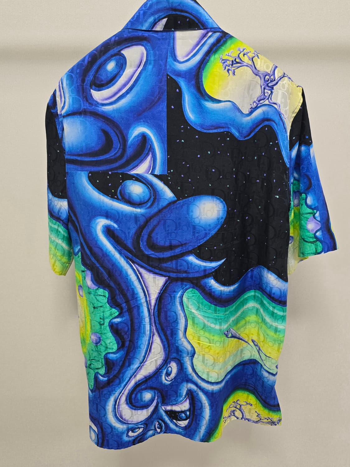 디올 오블리크 반팔 셔츠 38사이즈 90 95 판매 상품이미지3