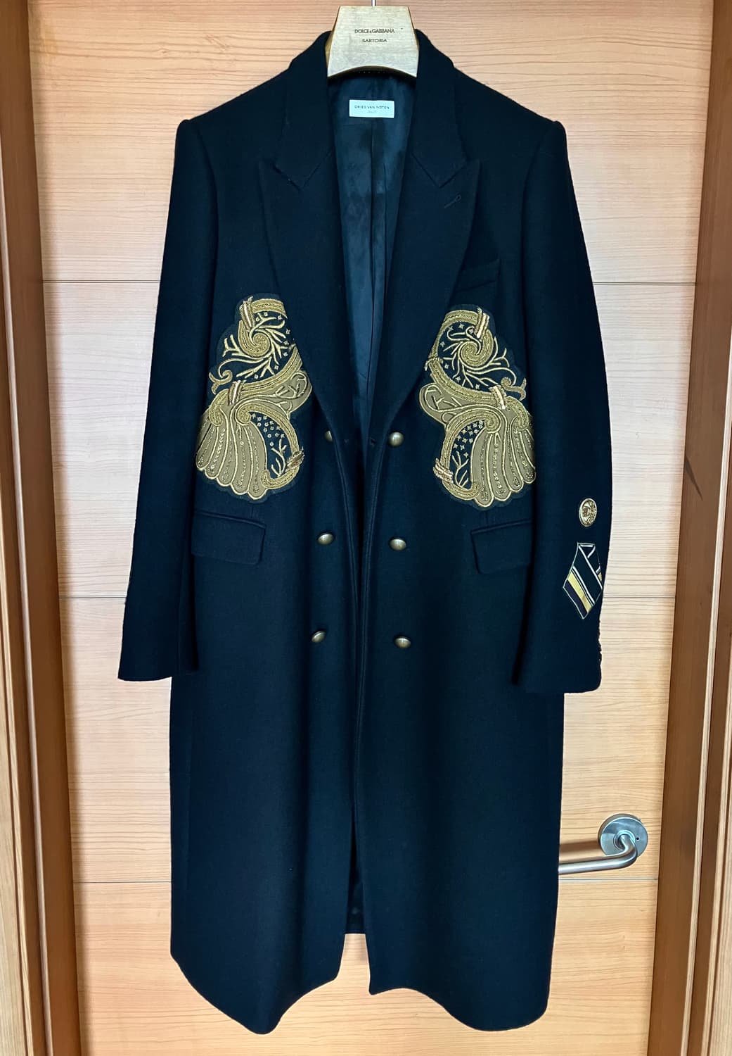 드리스 반 노튼 비즈자수 롱코트 상품이미지4