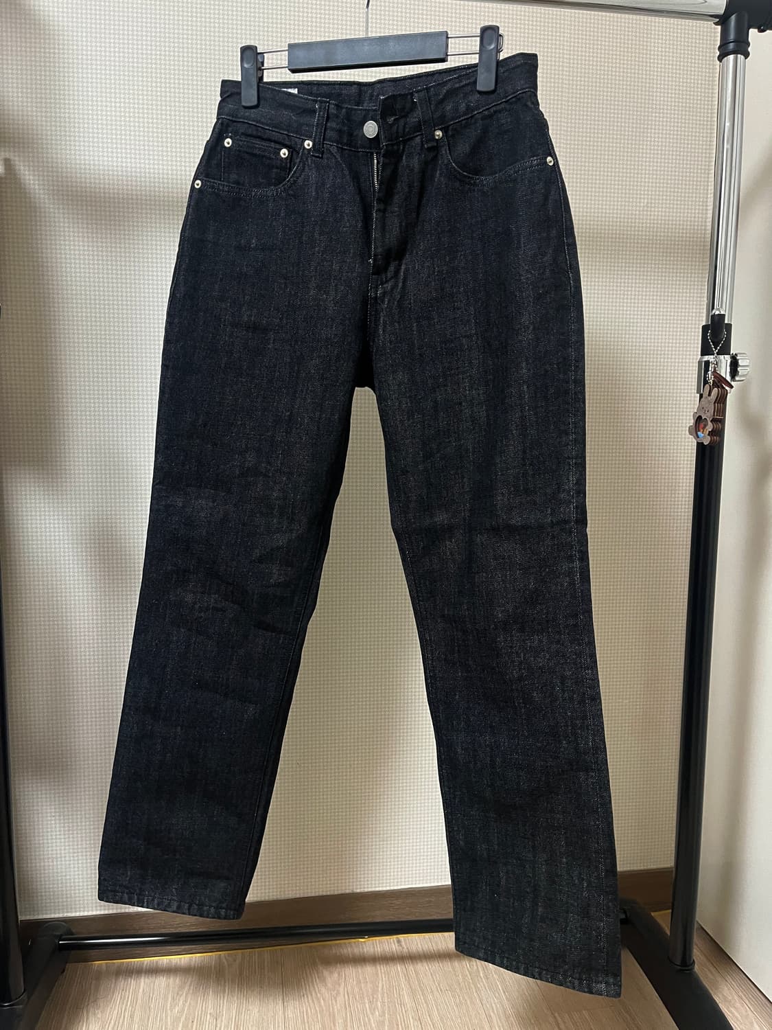 유스 흑청 스트레이트 데님팬츠 상품이미지2