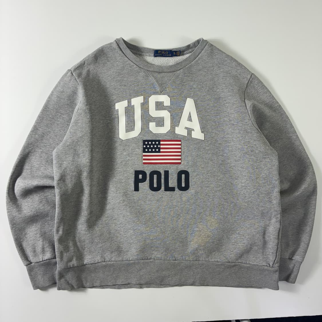 Polo  폴로 랄프로렌 90,s usa 성조기 스펠아웃 맨투맨  상품이미지2