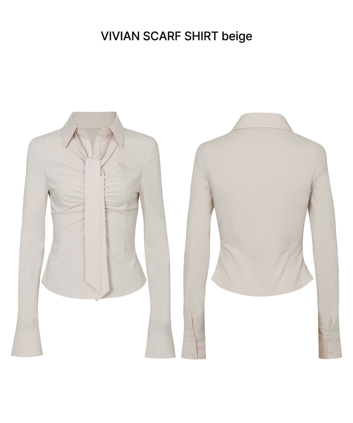 페인오어플레져 비비안셔츠 베이지 상품이미지3