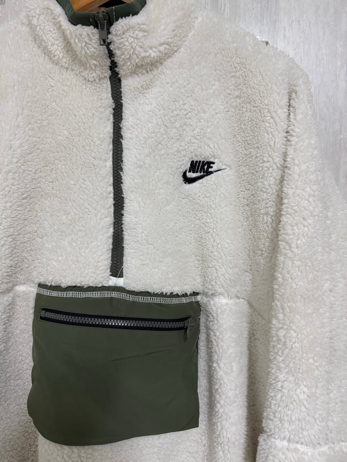 남성 100-105 / 나이키 오버핏 후리스 아노락 뽀글이 상품이미지3