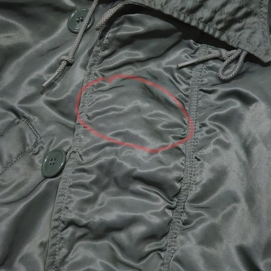 N2b 플라이트 자켓 78년 오리지널 군납 xl (110 이상) 상품이미지8