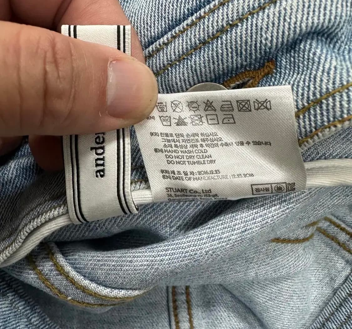 앤더슨벨 데님 자켓 상품이미지4