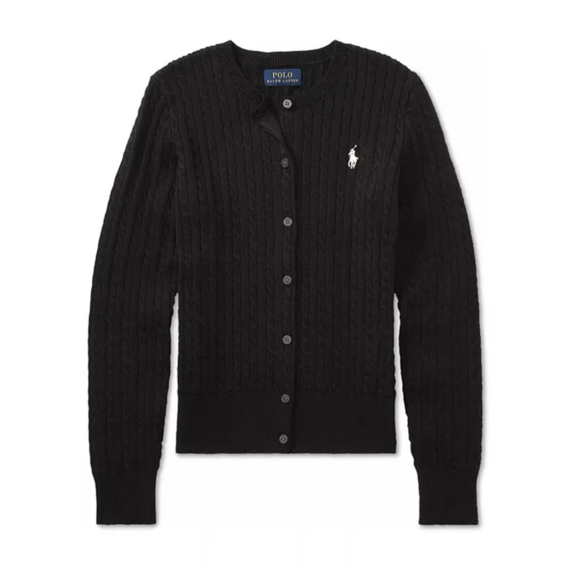 폴로 랄프로렌 블랙 케이블 가디건 상품이미지1