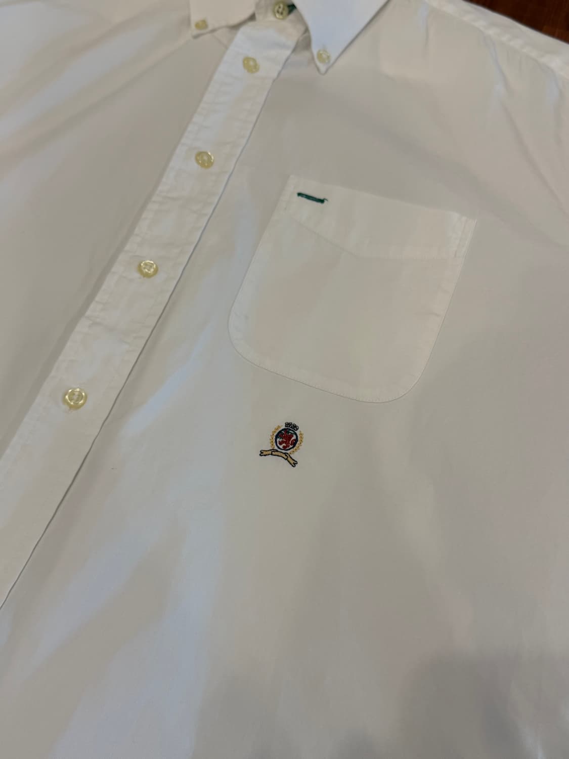 90s Tommy Hilfiger 타미힐피거 화이트 코튼 셔츠 상품이미지8