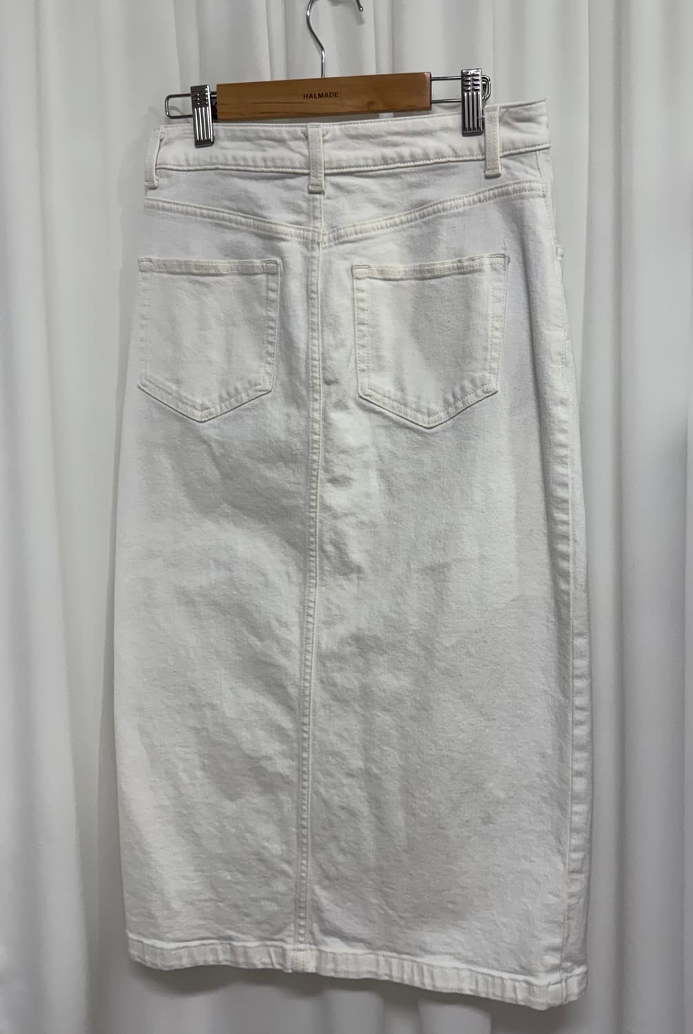 GU 화이트 데님 롱 스커트  상품이미지7