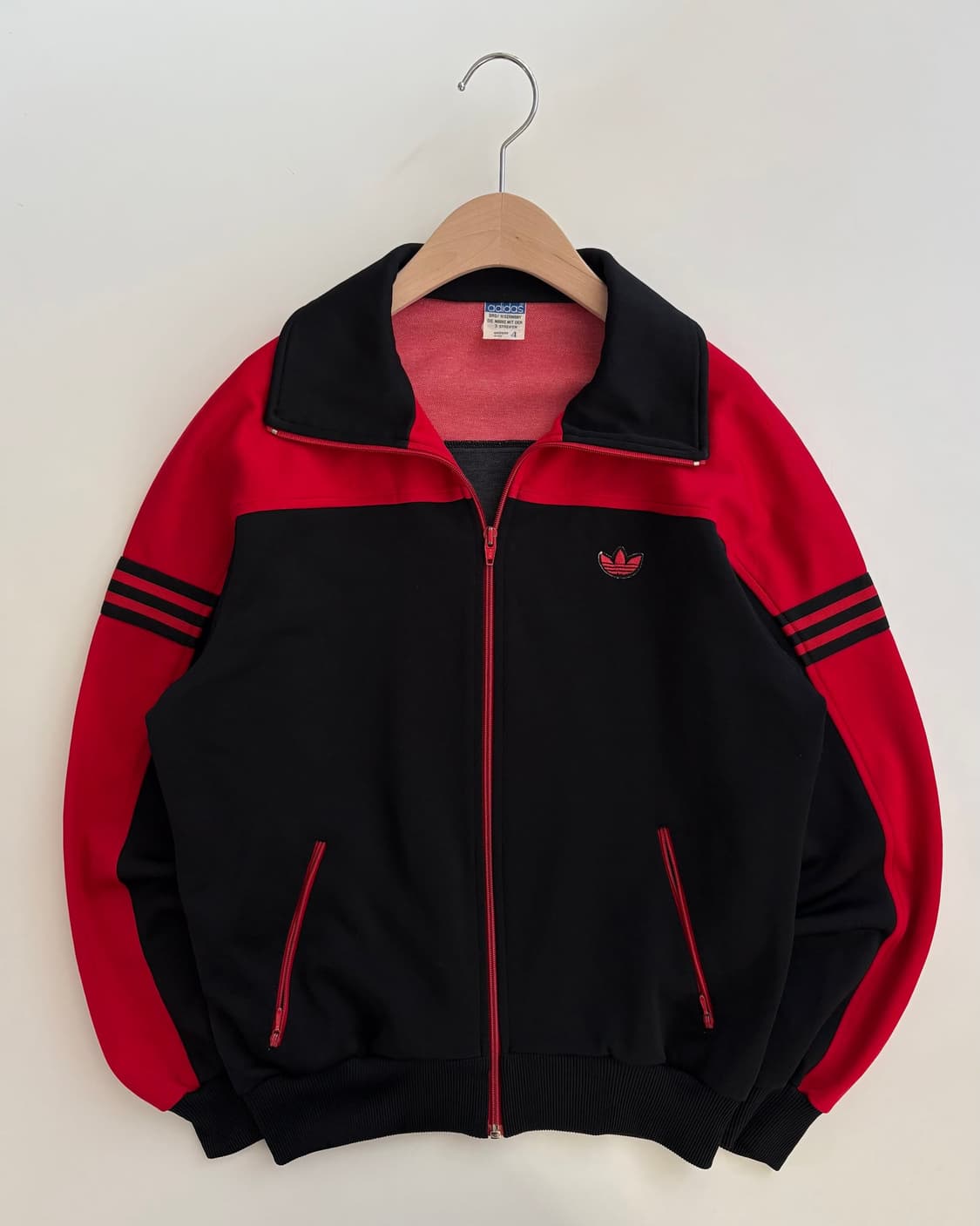 Adidas 아디다스 90’s 서독제 파이어버드 와펜 레드 투톤 트랙탑  상품이미지5