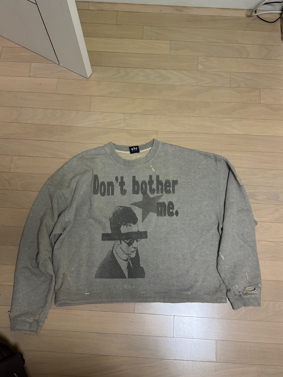 Qap 빅 폰트 크루넥 맨투맨  상품이미지1