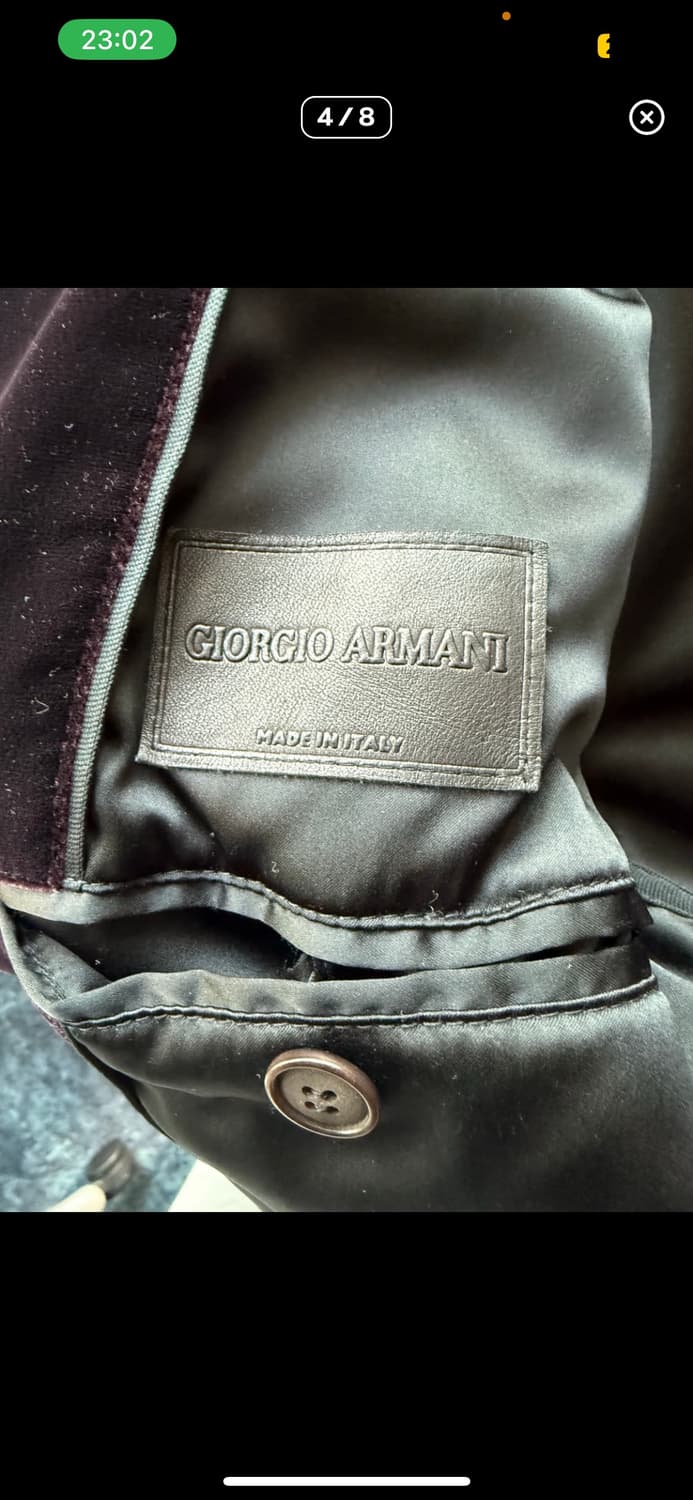 조르지오 아르마니 퍼플 벨벳 자켓 상품이미지2