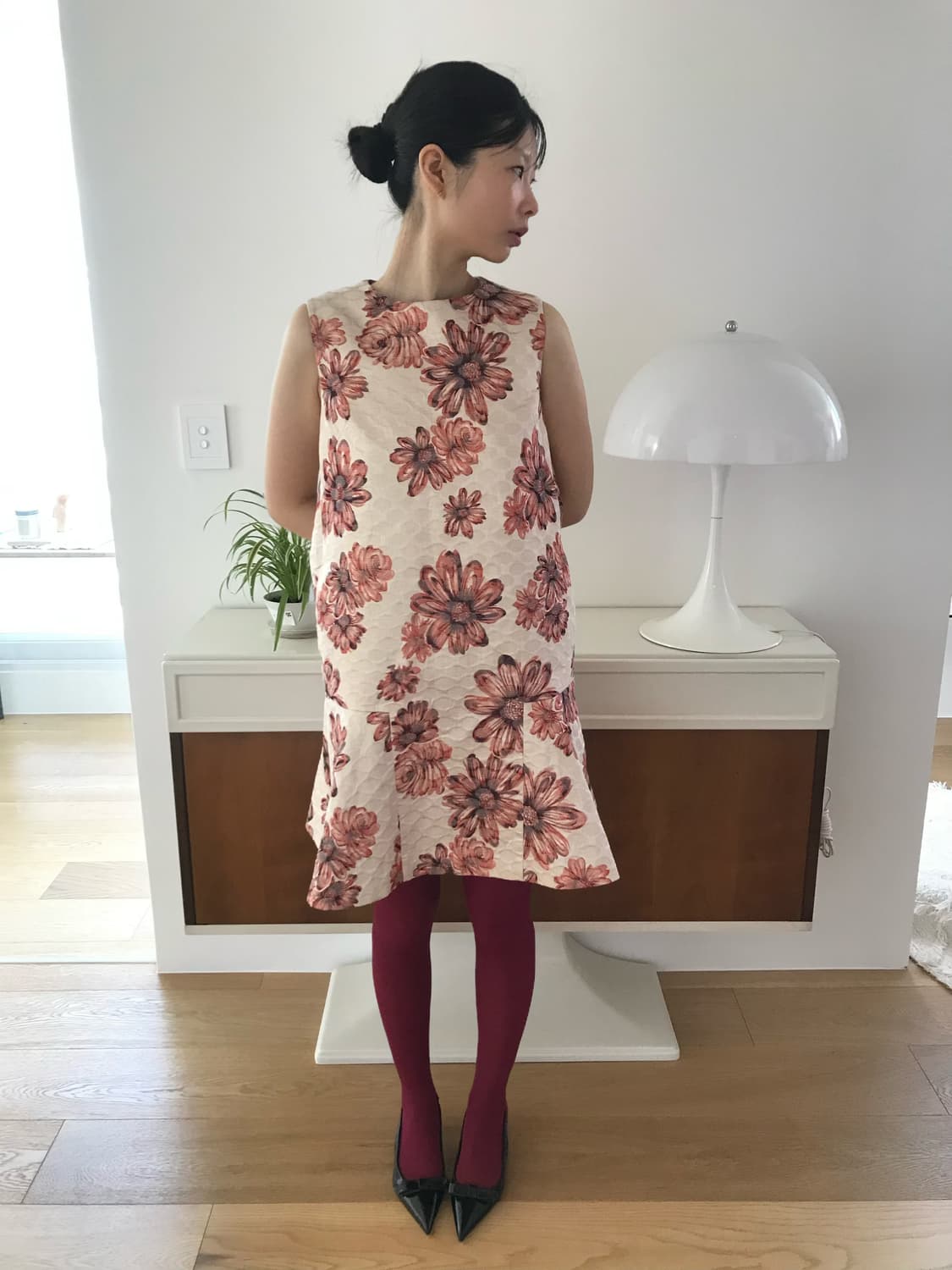 vintage flower pattern one-piece 상품이미지4