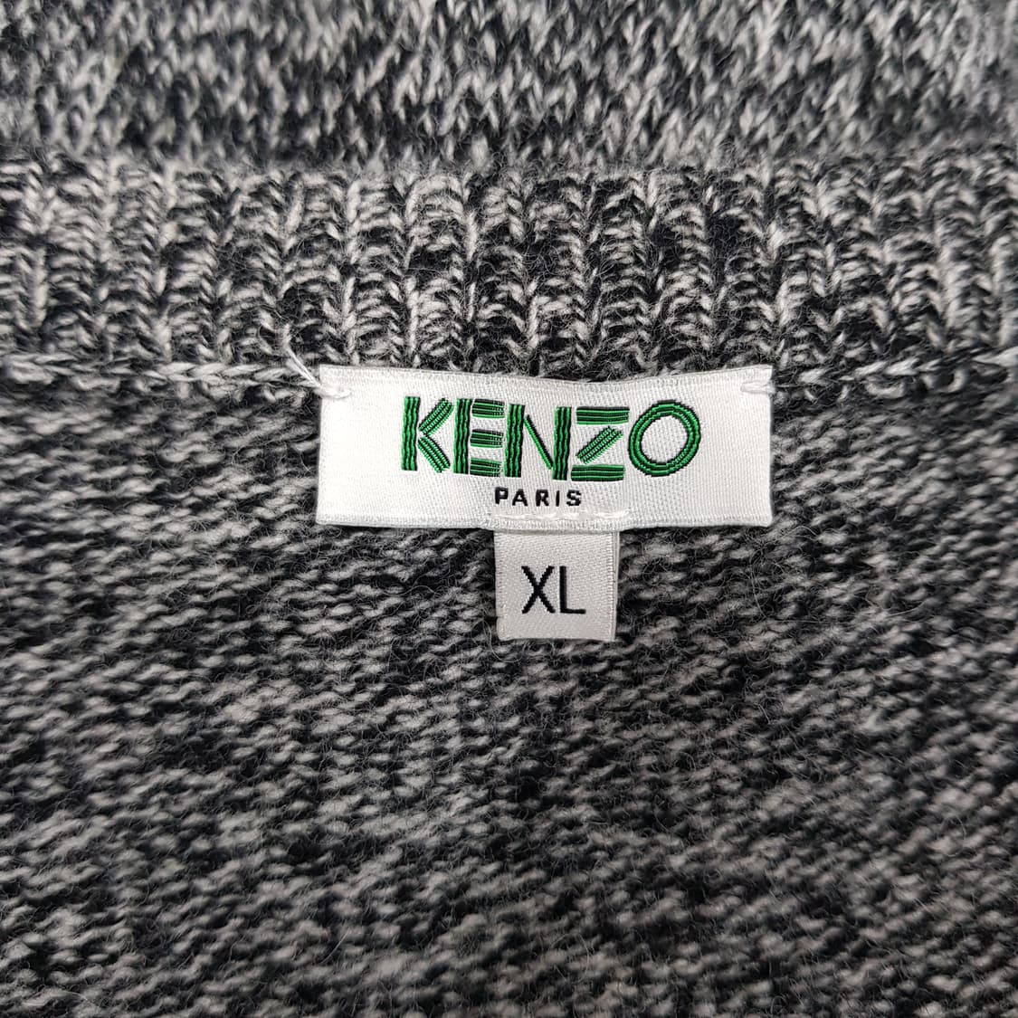 겐조 KENZO 로고 인타르시아 울 니트 XL사이즈 상품이미지5