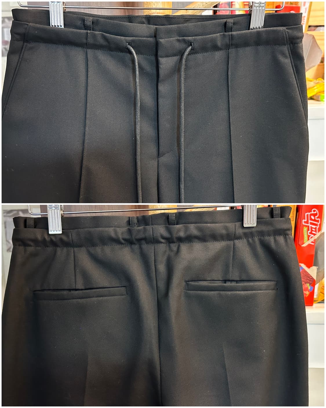 새상품급) JUUN.J 준지 스트링 드레스업슬랙스/44/블랙 상품이미지3