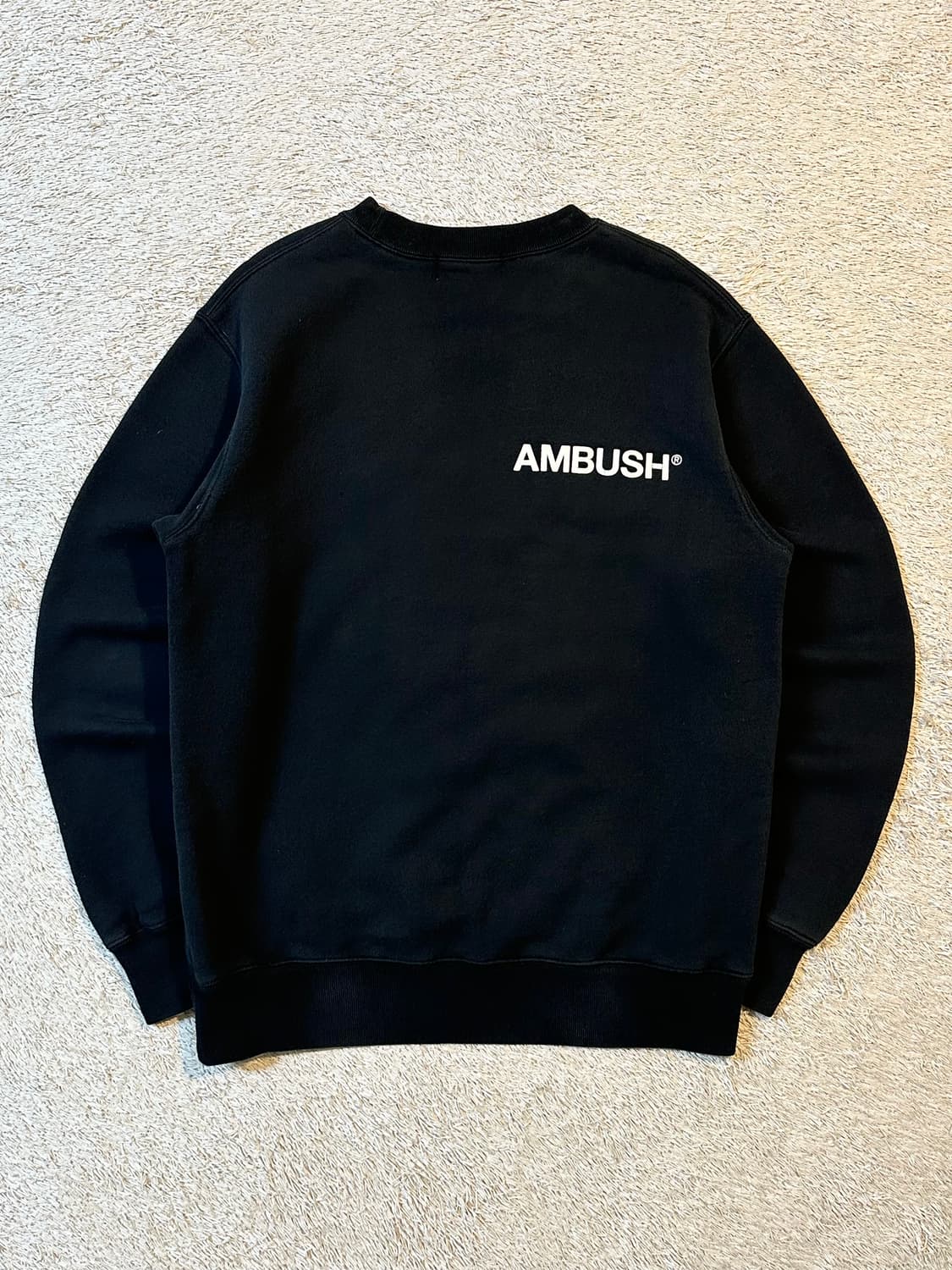 앰부쉬 AMBUSH 로고 맨투맨 블랙 상품이미지3